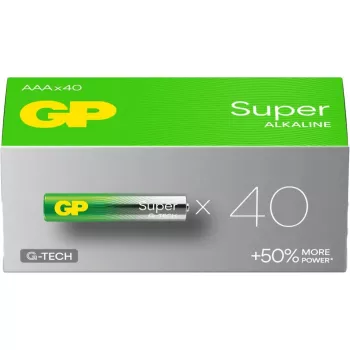 GP Super Micro AAA 1.5V leelismangaanpatareid — 40 tk komplekt