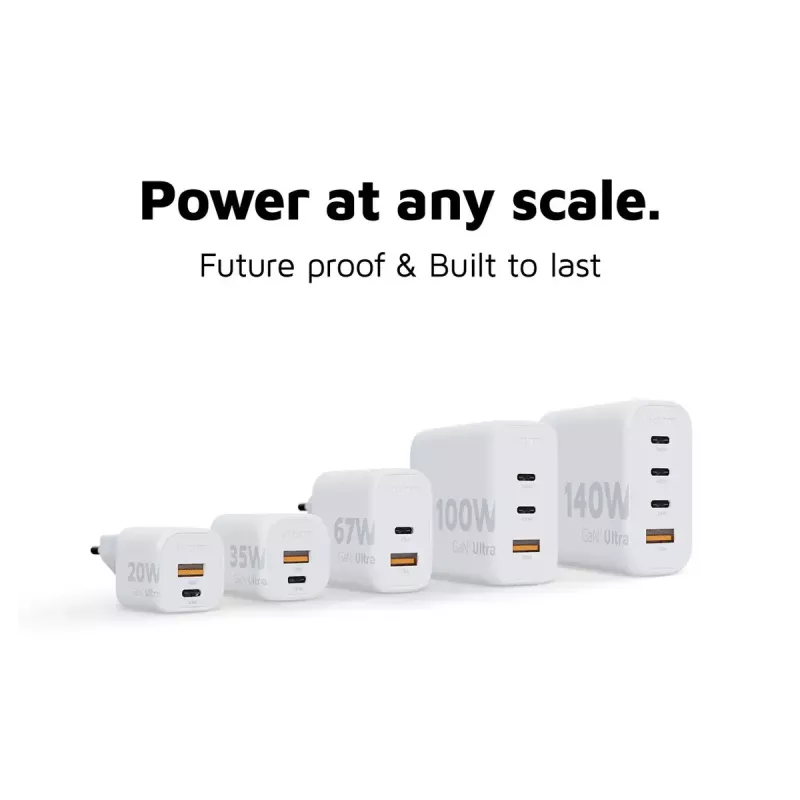 Siselaadija Xtorm 100W GaN² Ultra seinakontakti kiirlaadija 2 USB-C-ga