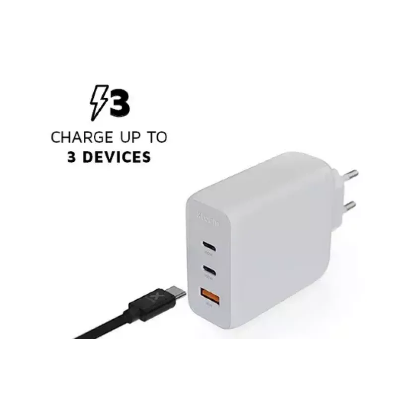 Siselaadija Xtorm 100W GaN² Ultra seinakontakti kiirlaadija 2 USB-C-ga
