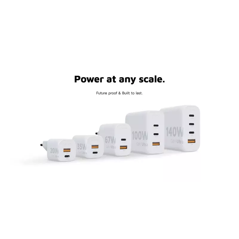 Xtorm 35W GaN² Ultra seinalaadija, siseruumides kasutamiseks, USB USB-C, kiirlaadimine, valge