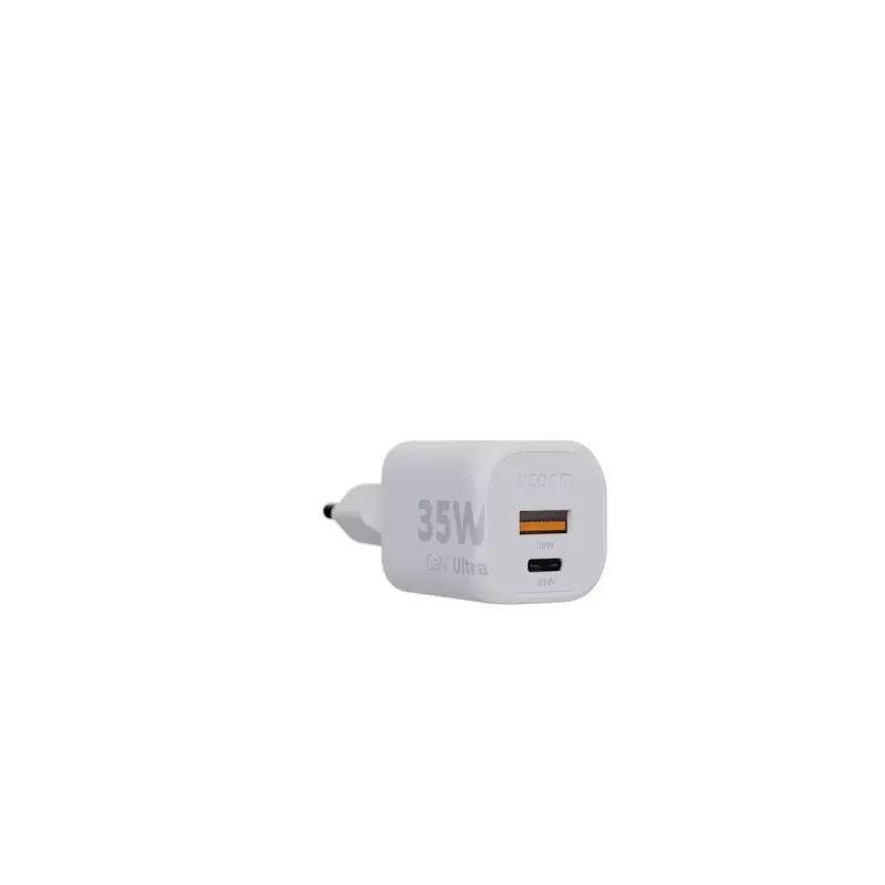 Xtorm 35W GaN² Ultra seinalaadija, siseruumides kasutamiseks, USB USB-C, kiirlaadimine, valge