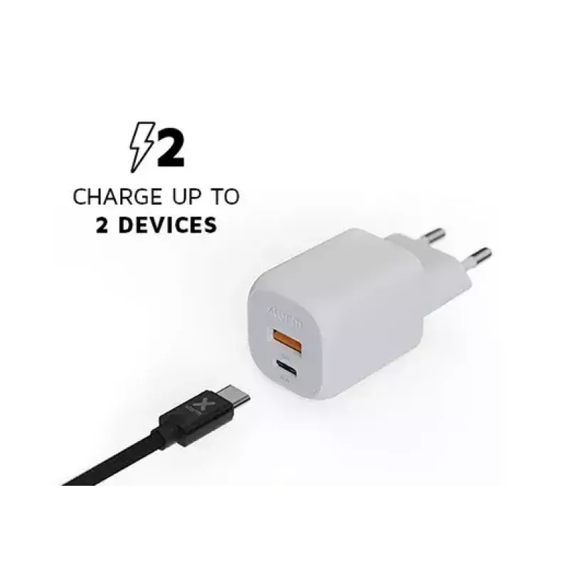 Xtorm 35W GaN² Ultra seinalaadija, siseruumides kasutamiseks, USB USB-C, kiirlaadimine, valge