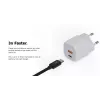 Xtorm 20W GaN² Ultra seinaker — 20 W, USB-C, sisetingimustesse, valge