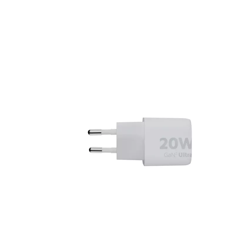 Xtorm 20W GaN² Ultra seinaker — 20 W, USB-C, sisetingimustesse, valge