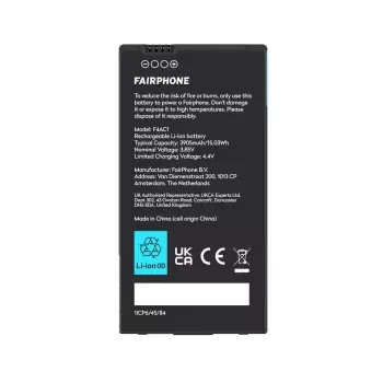 Aku Fairphone F4BATT-1ZW-WW1 Must 46.8x91.9x6.2mm
