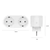 Smart plug Avanca International BV Hombli Smart Socket Duo EU — Wi‑Fi, 220–250 V, 50–60 Hz, 3540 W, siseruumidesse, valge