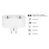 Smart plug Avanca International BV Hombli Smart Socket Duo EU — Wi‑Fi, 220–250 V, 50–60 Hz, 3540 W, siseruumidesse, valge