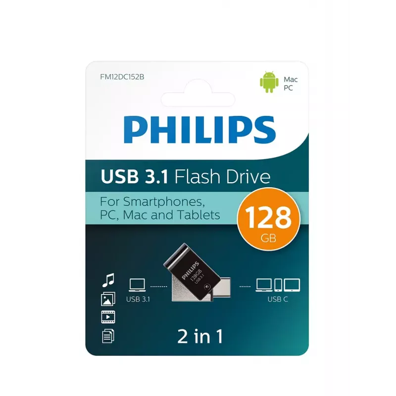 USB-mälupulk Philips 128 GB USB Type-A 3.2 Gen 1 FM12DC152B/00