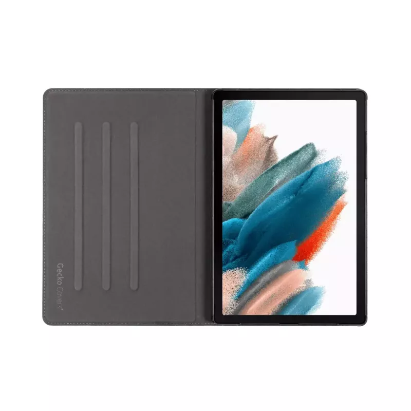 Folio case GeckoCovers Galaxy Tab A8 (2021) jaoks — Easy-Click 2.0, veluur ja kunstnahk, tugi, 10,5-tolline ekraan