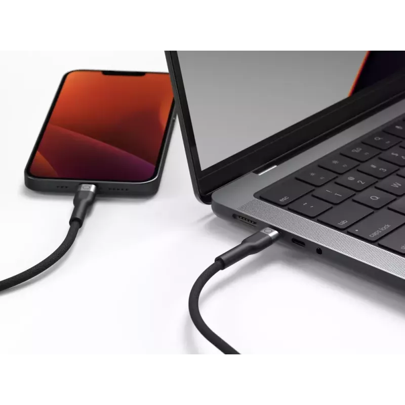 USB-C–Lightning-kaabel LINQ byELEMENTS 2 m MFi sertifikaadiga Must