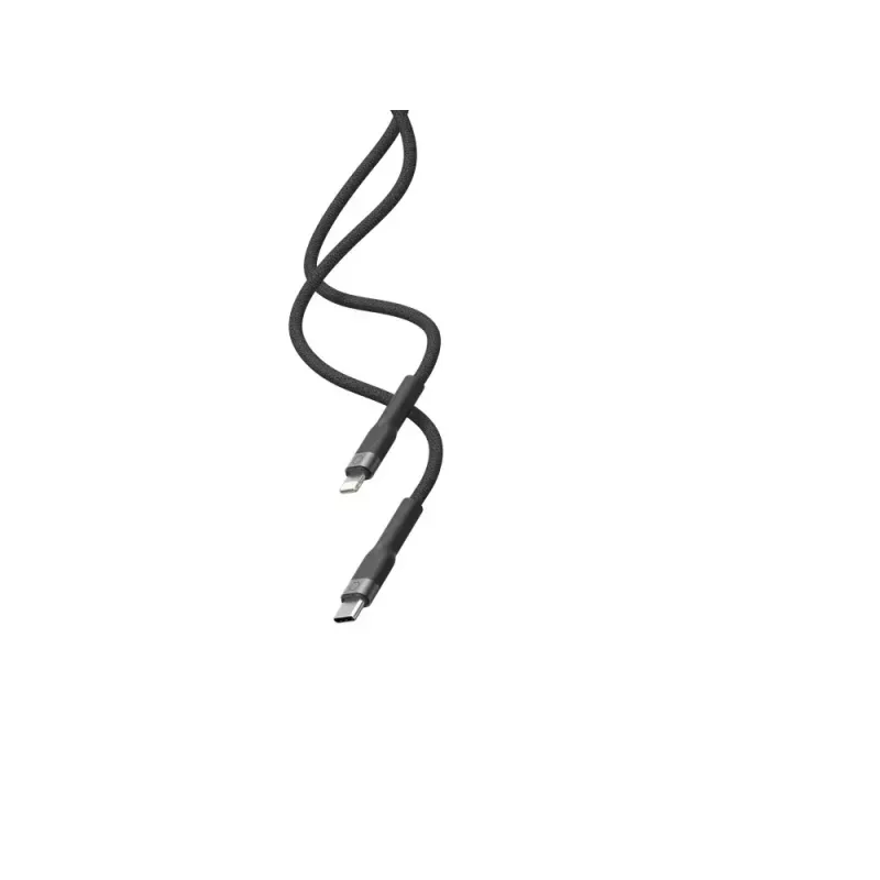 USB-C–Lightning-kaabel LINQ byELEMENTS 2 m MFi sertifikaadiga Must
