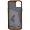 DECODED Nahast Tagakaas iPhone 15 Plus jaoks Pruun