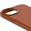 DECODED Nahast Tagakaas iPhone 15 Plus jaoks Pruun