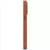 DECODED Nahast Tagakaas iPhone 15 Plus jaoks Pruun