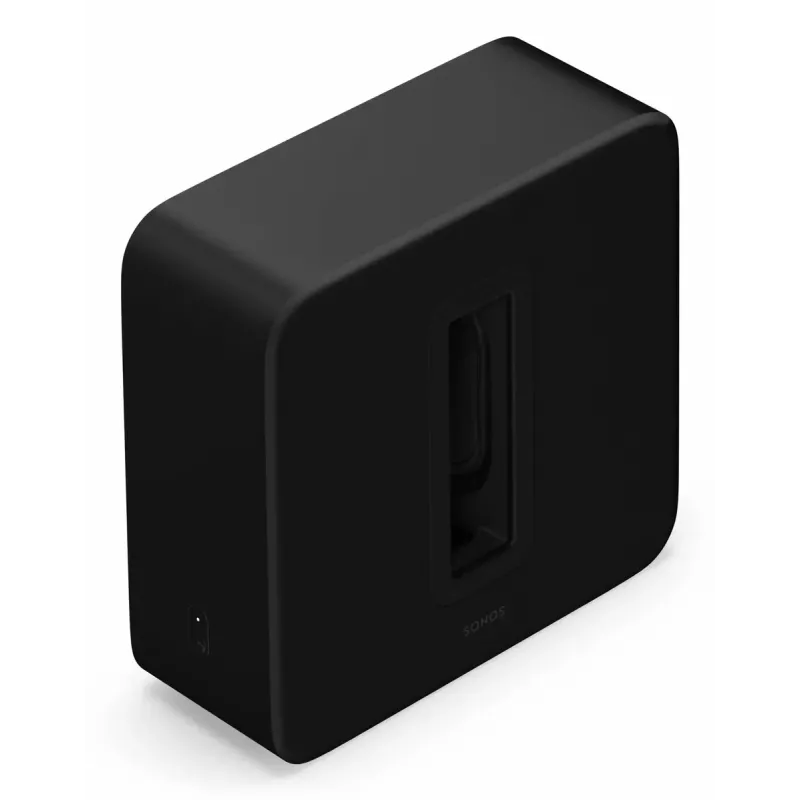 Aktiivne bassikõlar Sonos Sub 4 Must — D-klassi võimendi, AC 110–240 V, 40,2×15,8×38,9 cm