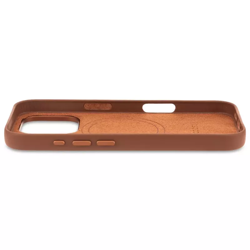 Decoded nahast ümbris iPhone 16 Pro 6.3 inch pruun