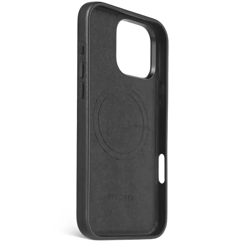 Decoded nahast ümbris mobiiltelefoni ümbris 17,5 cm 6,9 tolli kate Must