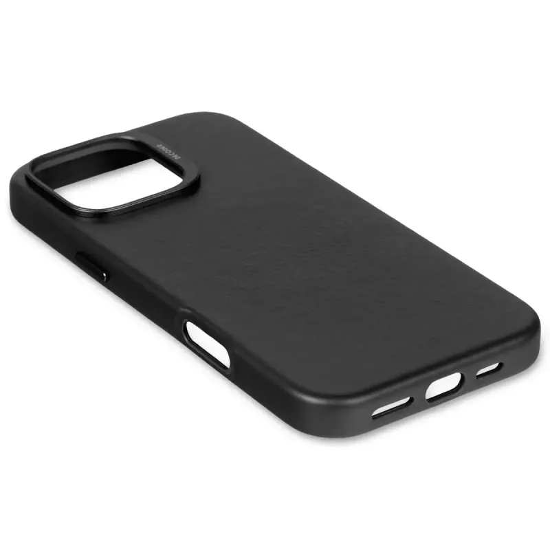 Decoded nahast ümbris mobiiltelefoni ümbris 17,5 cm 6,9 tolli kate Must