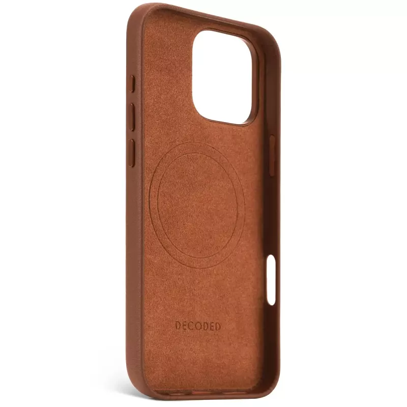 Decoded nahast ümbris iPhone 16 Pro Max 17,5 cm Pruun