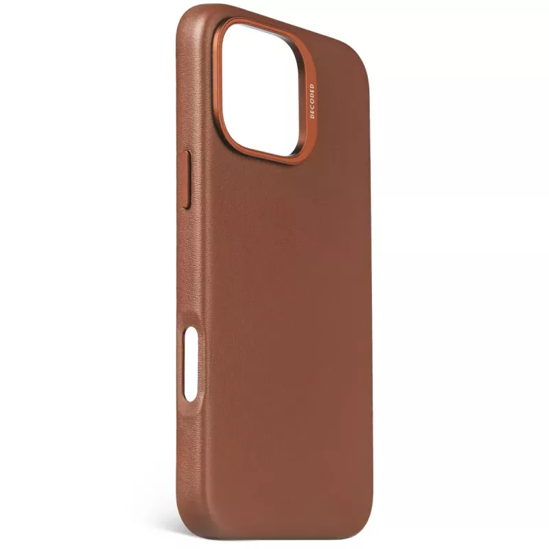 Decoded nahast ümbris iPhone 16 Pro Max 17,5 cm Pruun