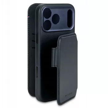 Elmarc Decoded Leather Detachable Wallet — nahast kaitseümbris iPhone 17 Pro jaoks MagSafe-ühilduvusega (tumesinine)
