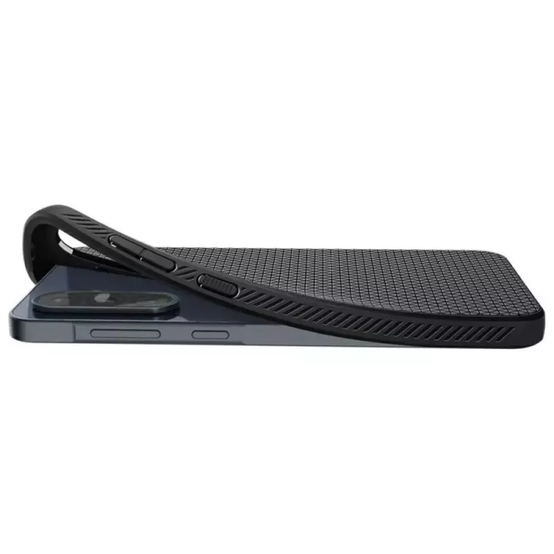 Kaitseümbris Spigen Liquid Air Samsung Galaxy A36 5G-le, mattmust