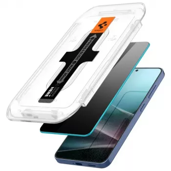 Karastatud privaatsusklaasist ekraanikaitse Spigen Glas.TR EZ FIT HD Samsung Galaxy S24/S25 jaoks — 2 tk