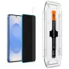 Karastatud privaatsusklaasist ekraanikaitse Spigen Glas.TR EZ FIT HD Samsung Galaxy S24/S25 jaoks — 2 tk