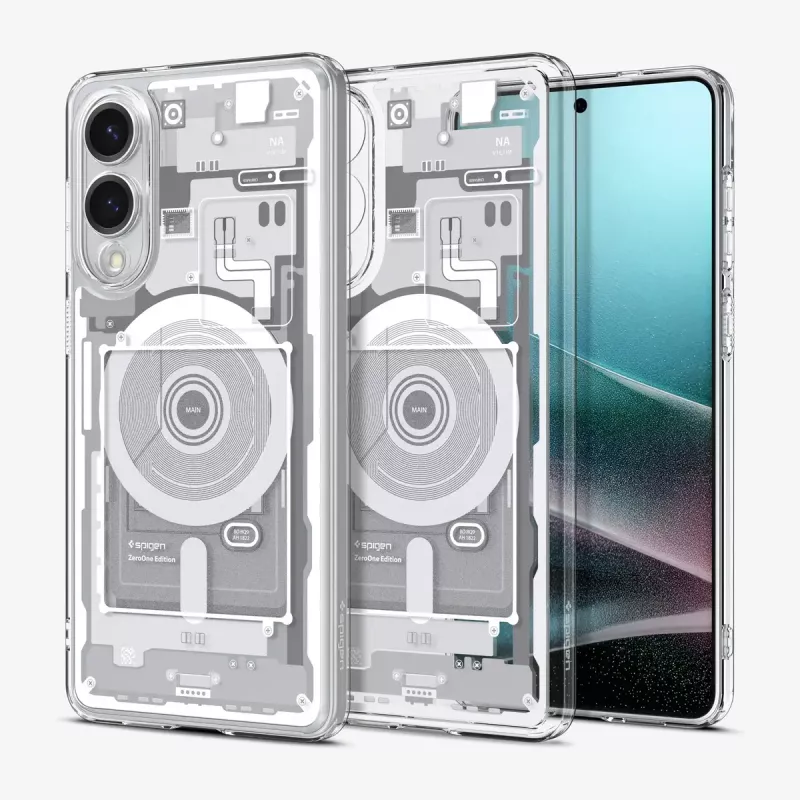 Spigen Galaxy S25 Edge ümbris, valge, 6,7 tolli