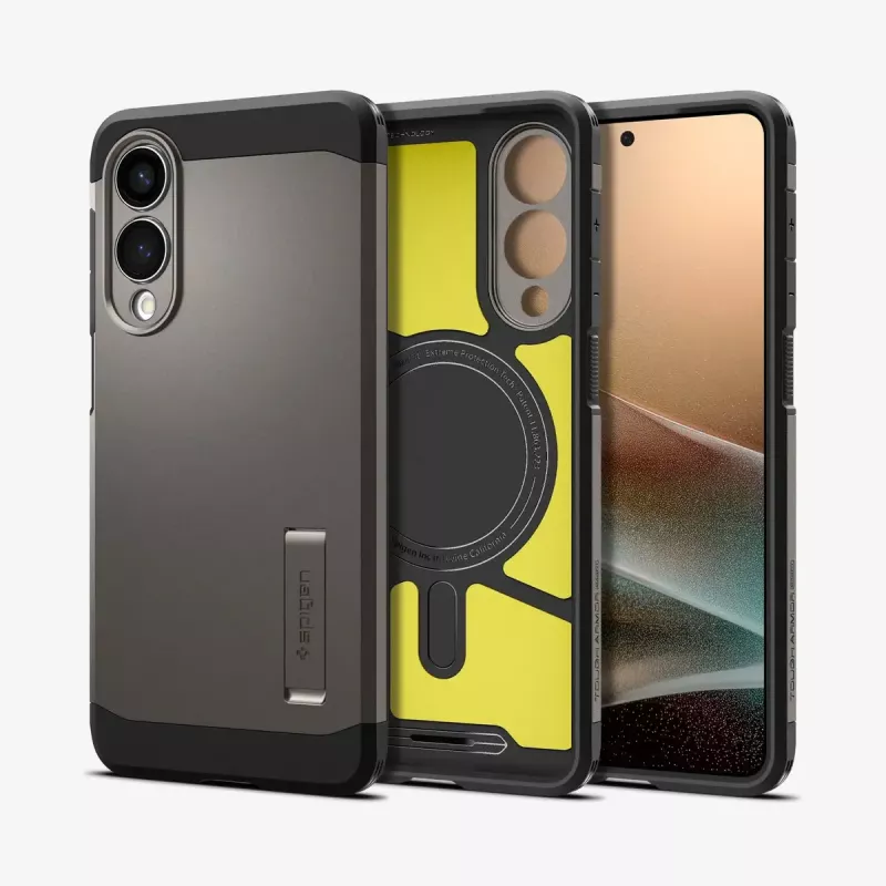 Katte Spigen Galaxy S25 Edge Tough Armor AI MagFit Gunmetal