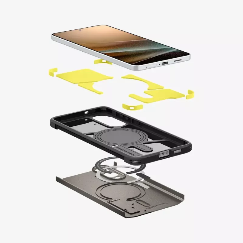 Katte Spigen Galaxy S25 Edge Tough Armor AI MagFit Gunmetal