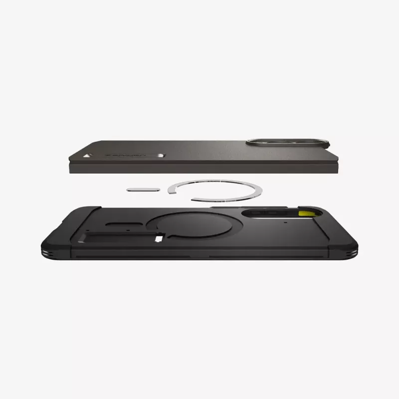 Katte Spigen Galaxy S25 Edge Tough Armor AI MagFit Gunmetal