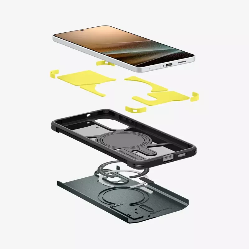 Spigen Galaxy S25 Edge Tough Armor AI Abyss roheline kate