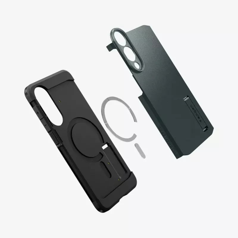 Spigen Galaxy S25 Edge Tough Armor AI Abyss roheline kate