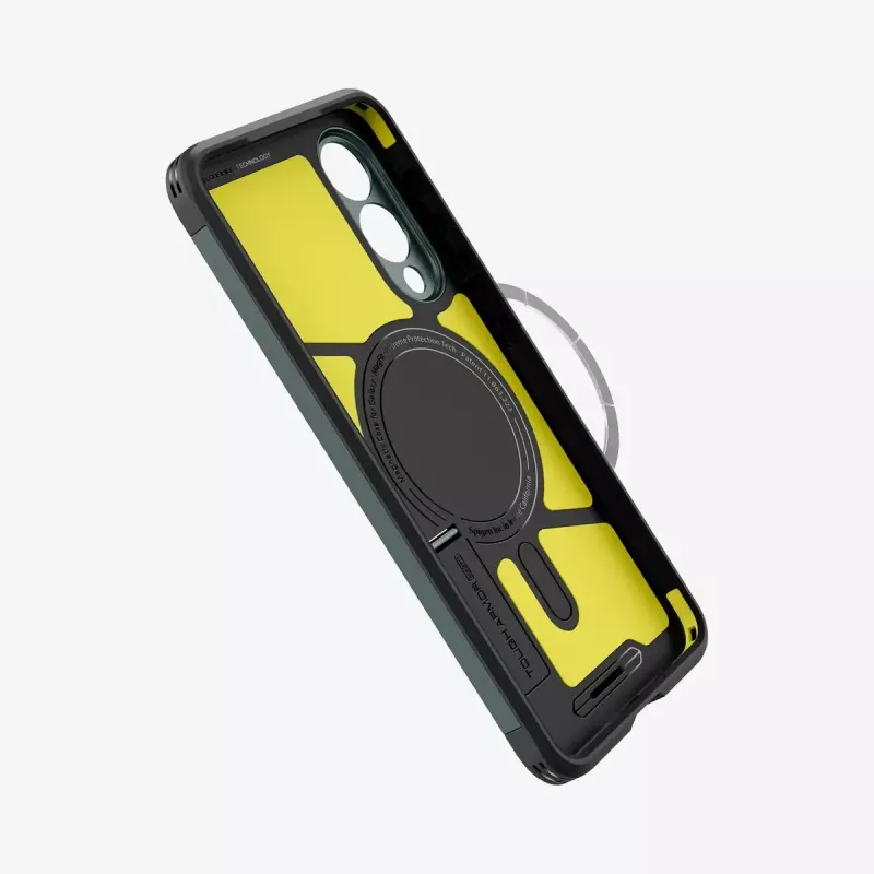 Spigen Galaxy S25 Edge Tough Armor AI Abyss roheline kate
