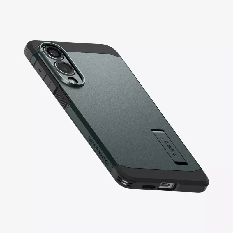 Spigen Galaxy S25 Edge Tough Armor AI Abyss roheline kate