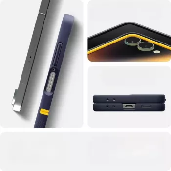 Kaitsev telefoniümbris Spigen Nano Pop Mag Samsung Galaxy Z Flip 7 jaoks — Blueberry Navy, MagSafe-ühilduv