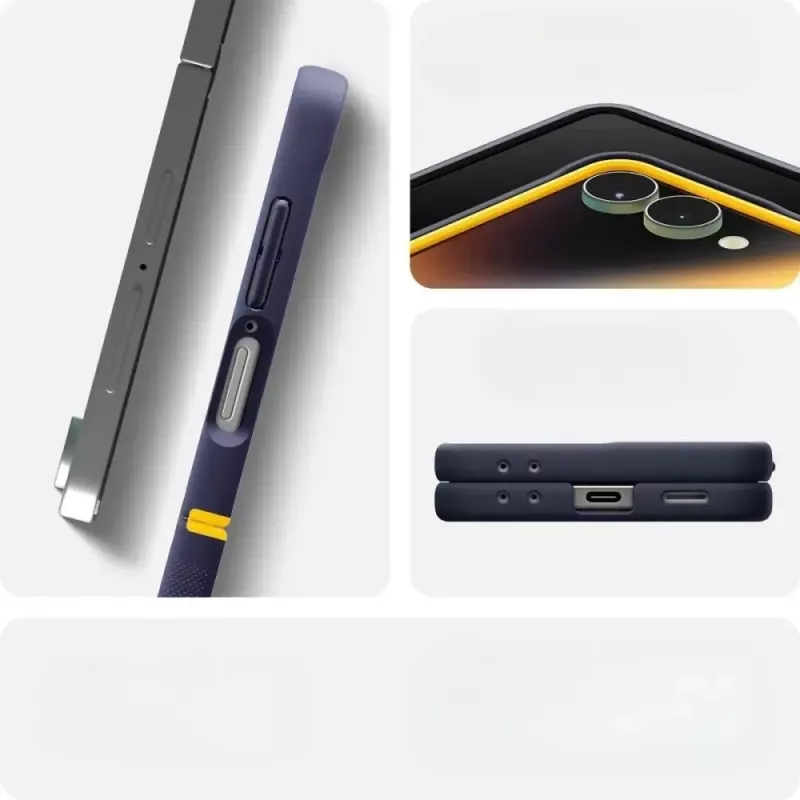 Kaitsev telefoniümbris Spigen Nano Pop Mag Samsung Galaxy Z Flip 7 jaoks — Blueberry Navy, MagSafe-ühilduv