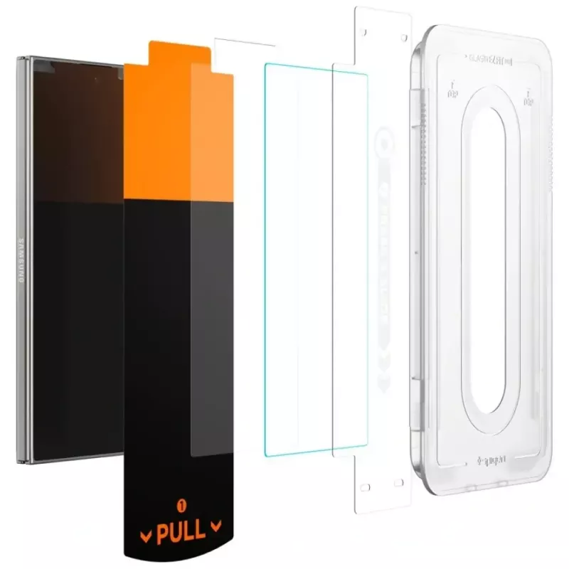 Ekraanikaitse Spigen Glas.TR EZ FIT Pro Samsung Galaxy Z Fold 7 jaoks — läbipaistev, 2 tk