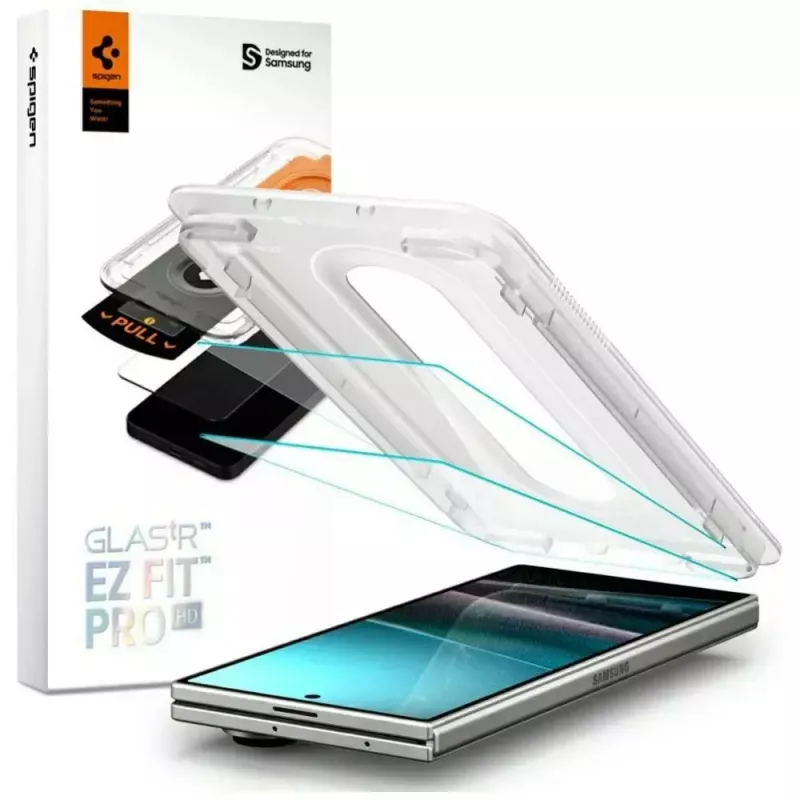 Ekraanikaitse Spigen Glas.TR EZ FIT Pro Samsung Galaxy Z Fold 7 jaoks — läbipaistev, 2 tk