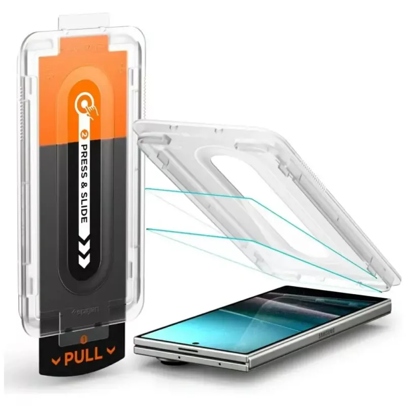 Ekraanikaitse Spigen Glas.TR EZ FIT Pro Samsung Galaxy Z Fold 7 jaoks — läbipaistev, 2 tk