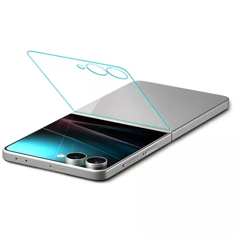 Ekraanikaitse Spigen Samsung Galaxy Z Flip 7-le — HD Clear, õhuke läbipaistev kaitsekile