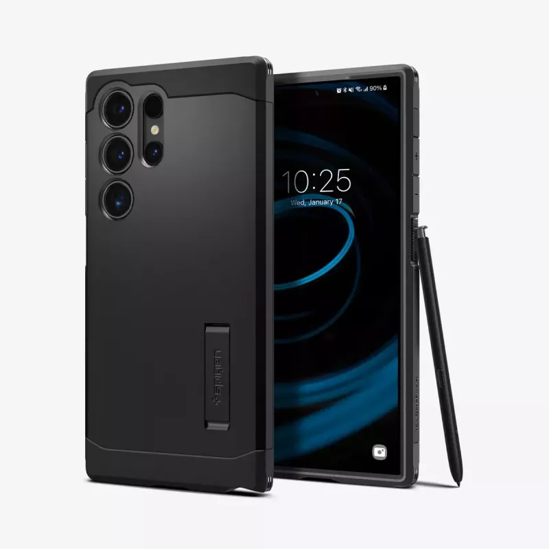 Spigen Tough Armor mobiiltelefoni ümbris Must Galaxy S24 Ultra 17,3 cm