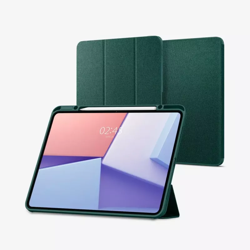 Flip case Spigen Urban Fit 33 cm (13 inch) for iPad Pro 2024 roheline