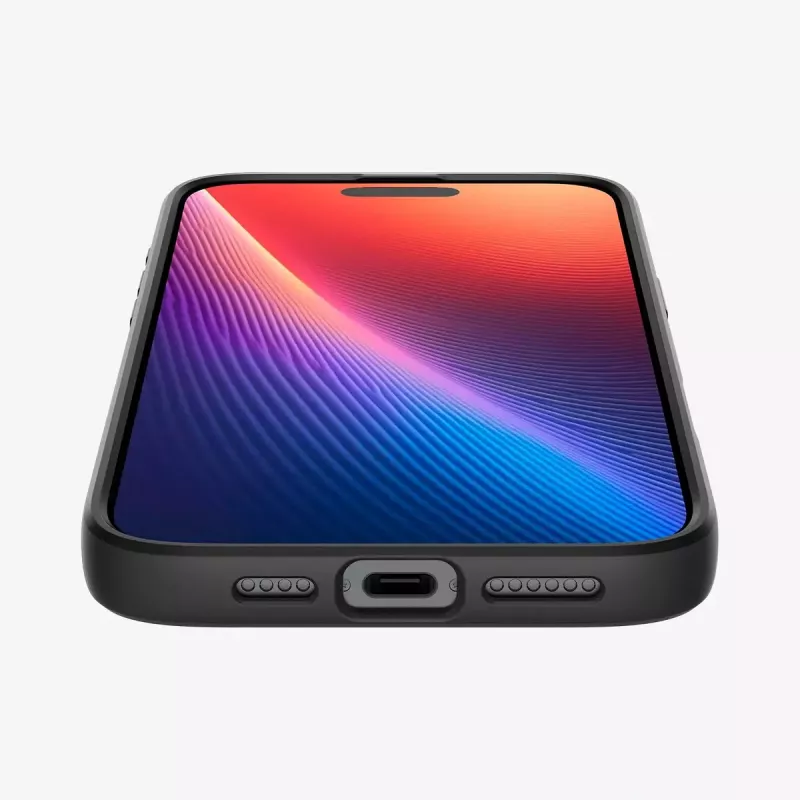Cover Spigen Liquid Air iPhone 16 Pro Max 17,5 cm Must