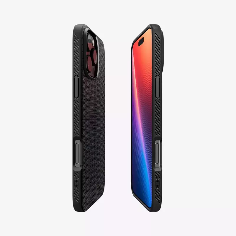 Cover Spigen Liquid Air iPhone 16 Pro Max 17,5 cm Must
