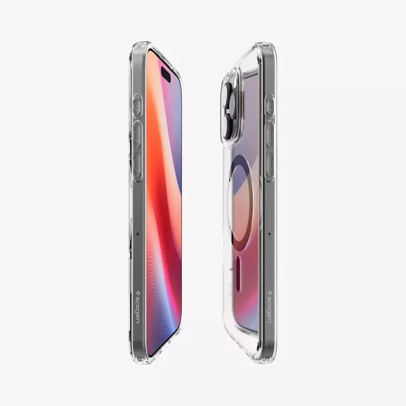 Spigen Ultra Hybrid (MagFit) mobiiltelefoni ümbris 17,5 cm Grafiit Läbipaistev