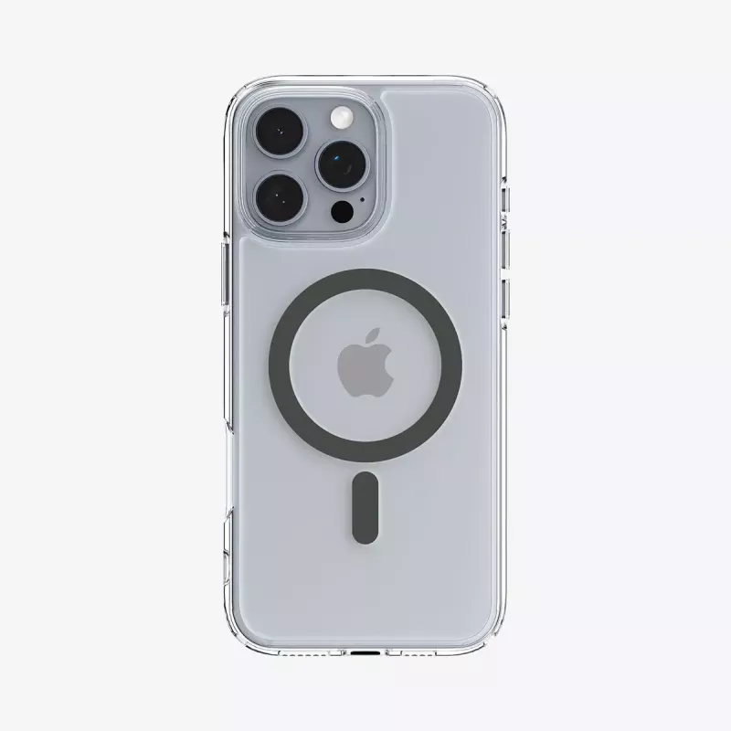Spigen Ultra Hybrid (MagFit) mobiiltelefoni ümbris 17,5 cm Grafiit Läbipaistev