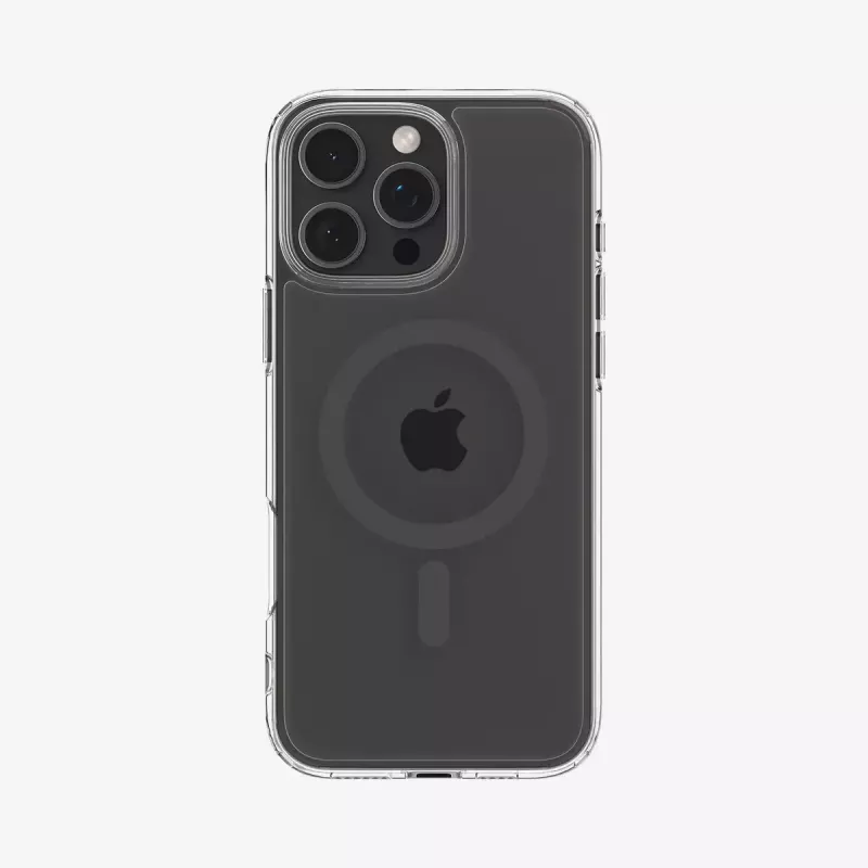 Spigen Ultra Hybrid (MagFit) mobiiltelefoni ümbris 17,5 cm Grafiit Läbipaistev