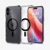 Spigen Ultra Hybrid (MagFit) mobiiltelefoni ümbris Kate Must Läbipaistev iPhone 16 Plus jaoks